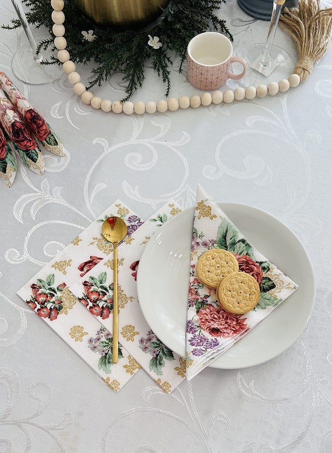 Importer AM AM Décor - 20 Count Soft 3-Ply Tissue Decoupage Luncheon Paper Napkins -13" x 13" (Unfolded) (Mysterious Roses, 13x13 Inch (Pack of 20)) - Image 5